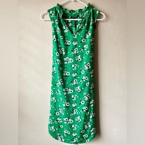 🆕 41 Hawthorn Jeanie Ruffle Detail Green Floral Casual Office Dress | XSmall